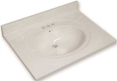 Premier Cultured Marble Vanity Top' White Swirl' 31 In. X 22 In.