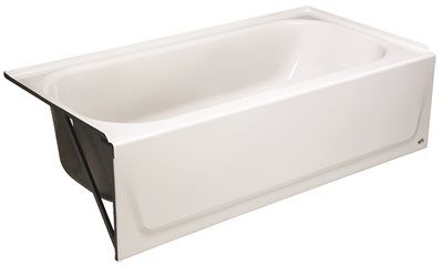 Maui 60 in. Left Drain Rectangular Alcove Soaking Bathtub in White Maui 60 in. Left Drain Rectangular Alcove Soaking Bathtub in White