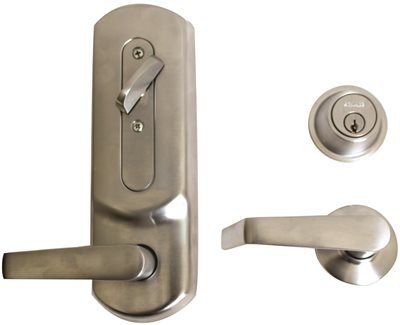 Schlage Series Schlage Series Mortise Locks Satin Chrome Reversible Passage  Door Handle at