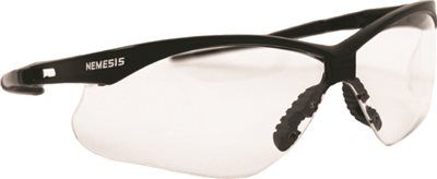 Jackson Safety V30 Nemesis Safety Glasses Black Frame Clear Lens