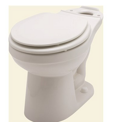 Gerber Plumbing Maxwell 1.28/1.6 GPF Round Front Toilet Bowl Only in White