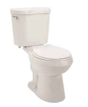 Premier Select 2-Piece 1.28 GPF Single Flush Round Bowl Toilet in White, Seat Included