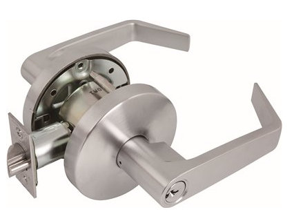 US Lock 2050 Series GR2 2-3/8 in. Backset US26D Storeroom Lever SC1