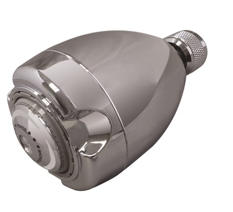 Niagara Conservation Earth 3-Spray 2.7 in. Single Wall Mount Fixed 2.0 GPM Shower Head in Chrome